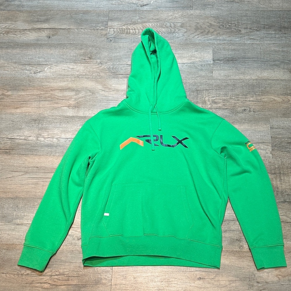 RLX Ralph Lauren Vibrant Green Hoodie Size XL NWT